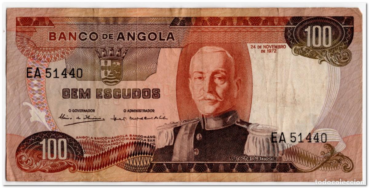 Billetes extranjeros: ANGOLA,100 ESCUDOS,1972,P.101,aVF