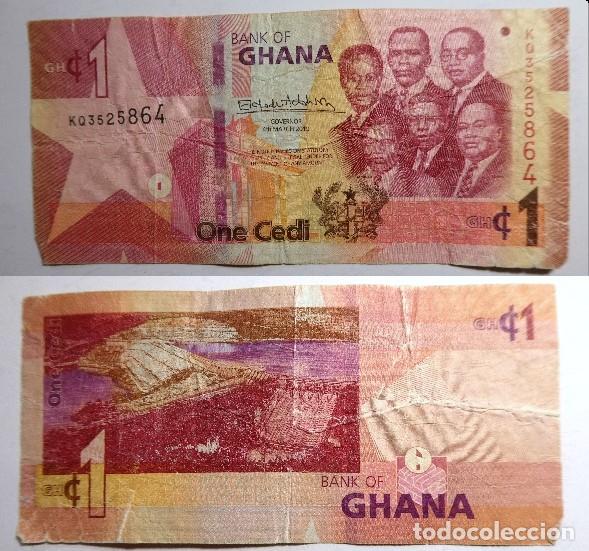 Internationale Banknoten: Billete de Ghana 1 cedi 2019 , circulado