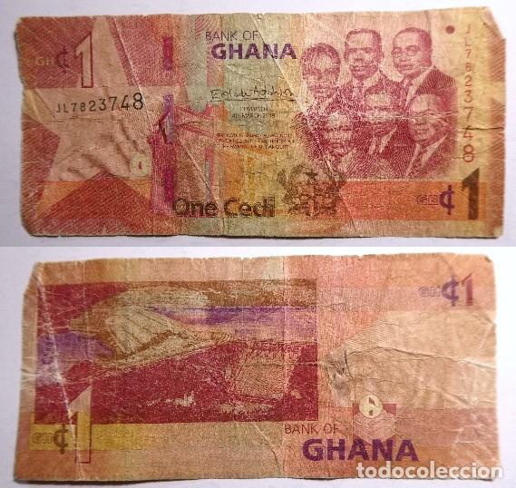 Internationale Banknoten: Billete de Ghana 1 cedi 2019 , circulado