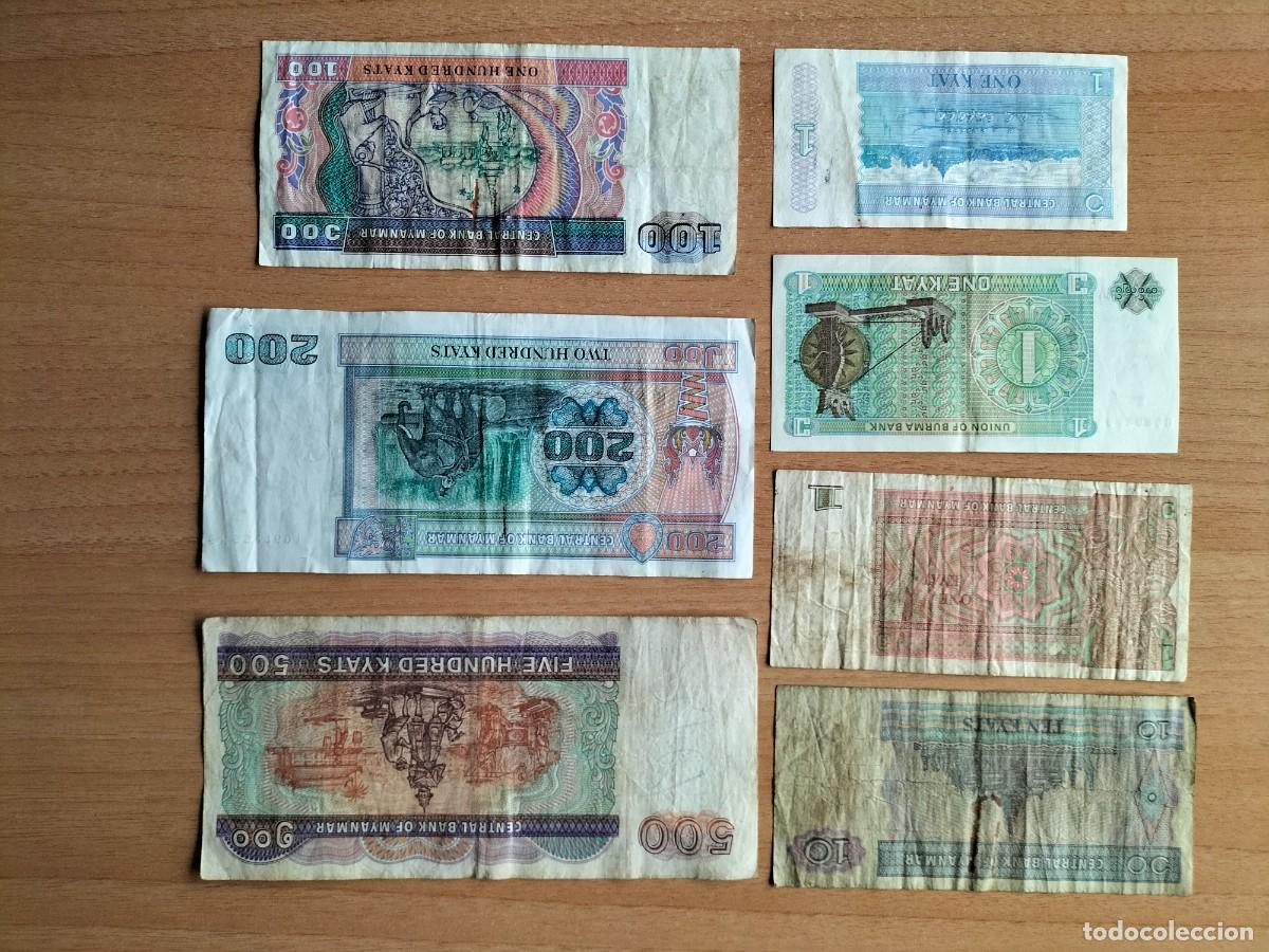 Billetes extranjeros: BIRMANIA MYANMAR BILLETES VARIOS VALORES