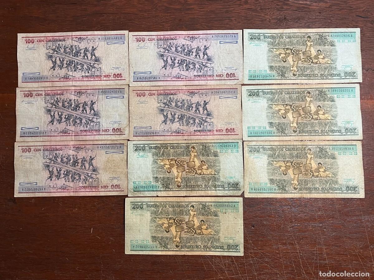 Billetes extranjeros: Lote de 10 Banknotes - billetes de papel moneda de Brasil - A0165056485A