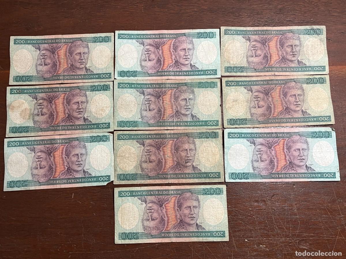 Billetes extranjeros: Lote de 10 Banknotes - billetes de papel moneda de Brasil - A2020033339A