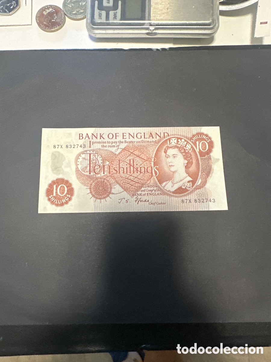Billetes extranjeros: Billete de Inglaterra de 10 schilling