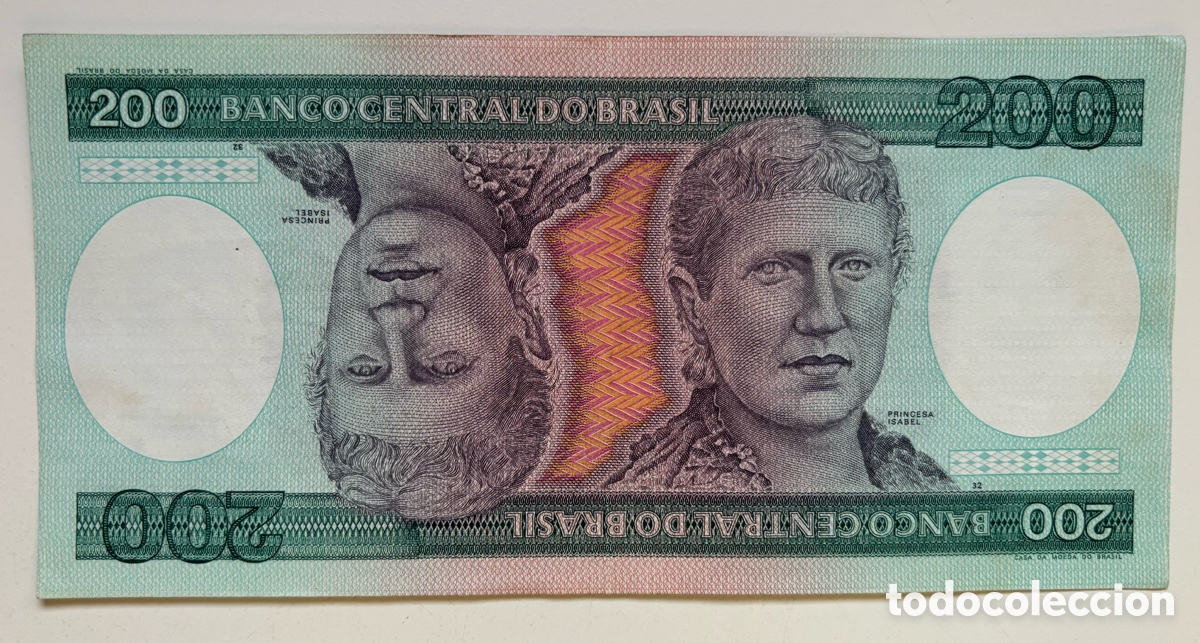 Billetes extranjeros: Billete BRASIL 200 Cruzeiros (1981-1984)