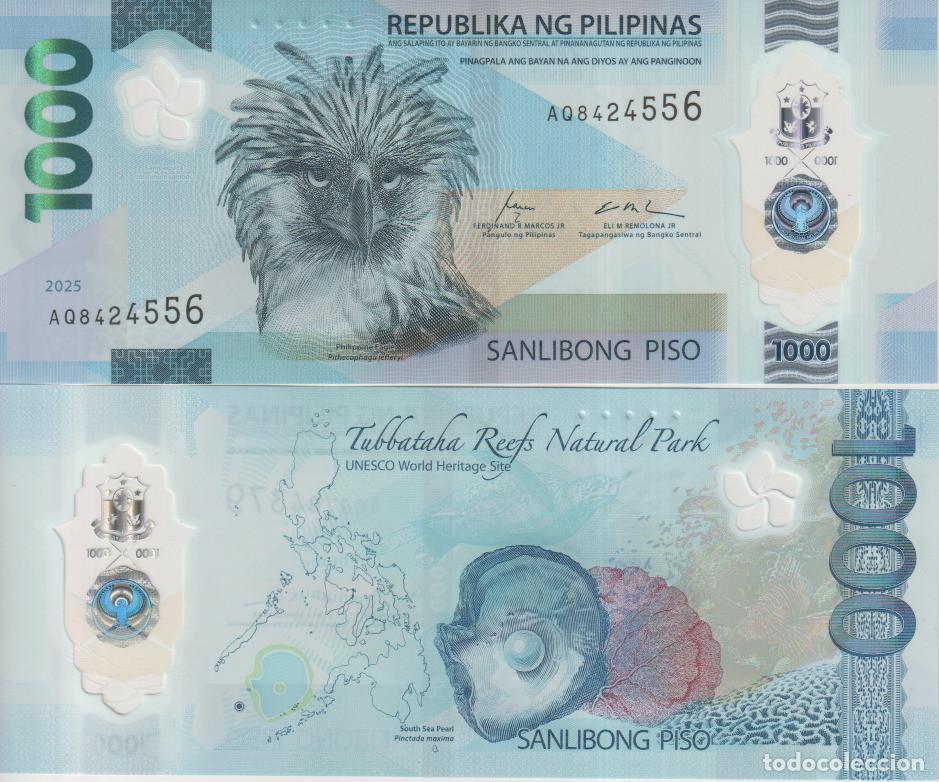 Billetes extranjeros: Filipinas 1000 piso del 2025 Pick W 241 SC/UNC