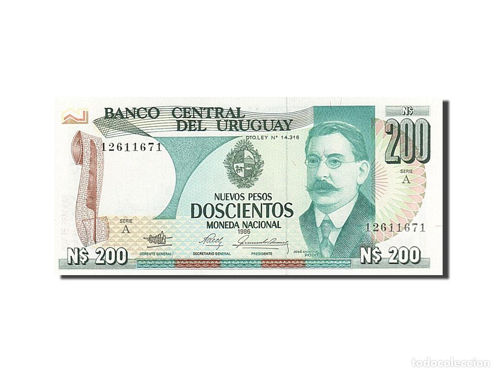 Billetes extranjeros: [#255871] Billete, 200 Nuevos Pesos, 1986, Uruguay, UNC