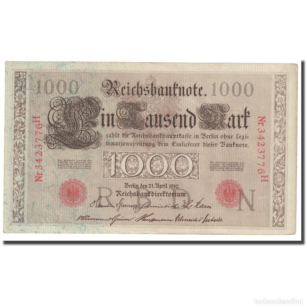 Billetes extranjeros: [#642049] Billete, 1000 Mark, 1910, Alemania, 1910-04-21, KM:44b, SC