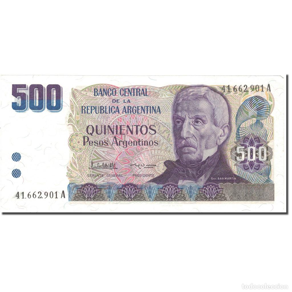 Billetes extranjeros: [#803343] Billete, 500 Pesos Argentinos, UNDATED (1984), Argentina, KM:316a, EBC