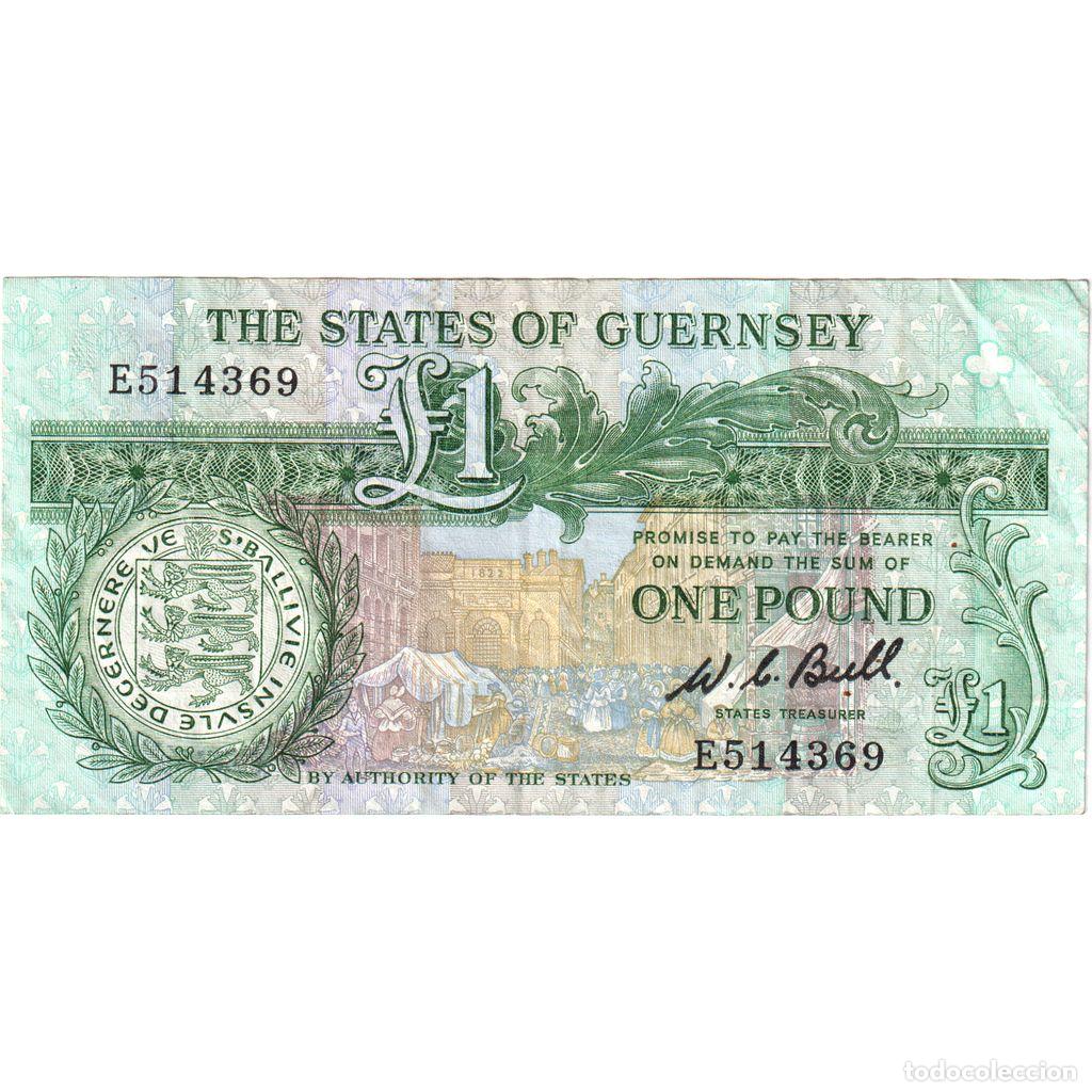 Billetes extranjeros: [#1231368] Guernsey, 1 Pound, MBC