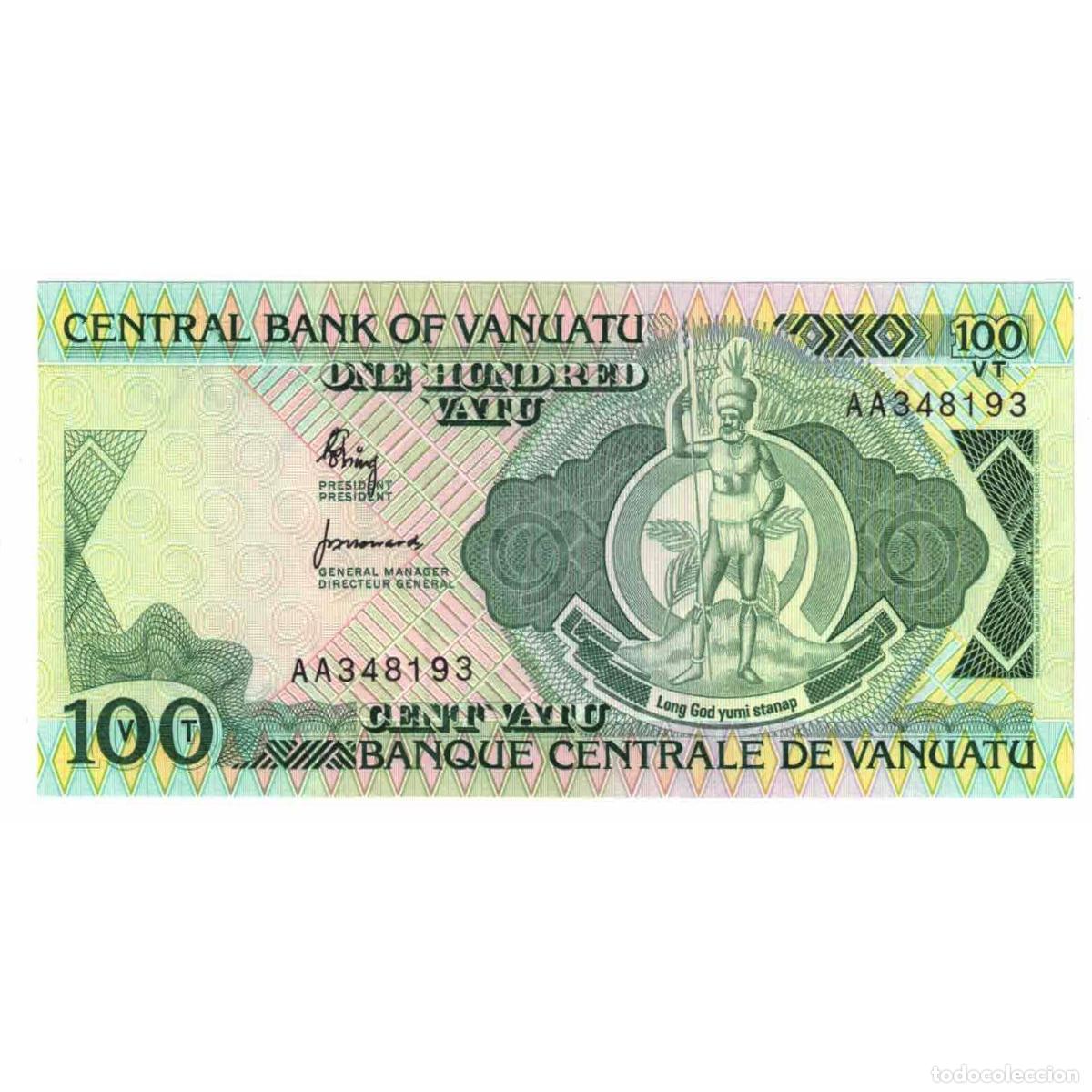 Billetes extranjeros: [#629357] Billete, 100 Vatu, Undated (1982), Vanuatu, KM:1a, UNC