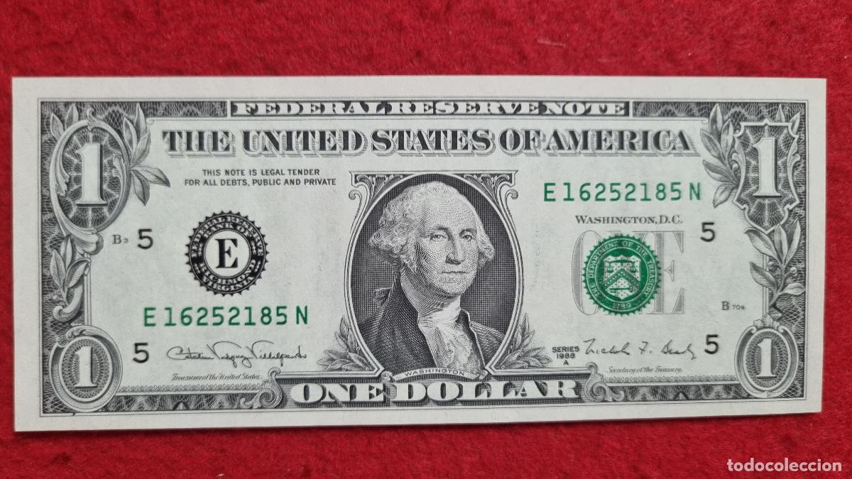 Billetes extranjeros: Q8 BILLETE ESTADOS UNIDOS 1 DOLAR USA 1988 MBC+ ORIGINAL T185