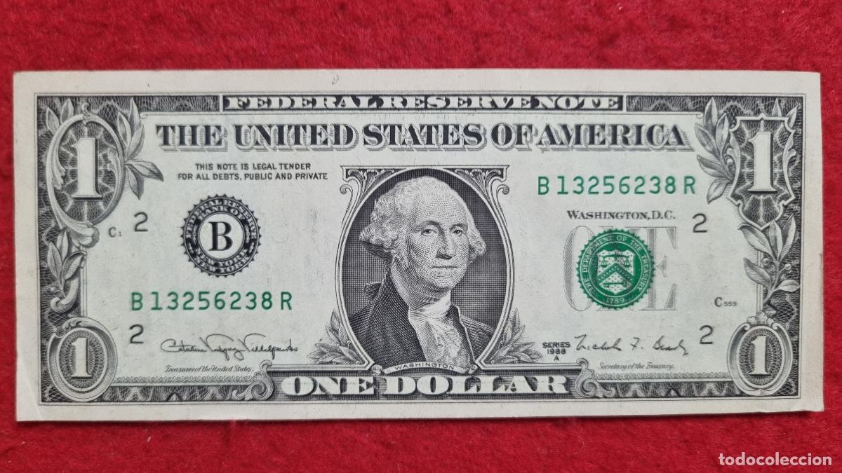 Billetes extranjeros: Q8 BILLETE ESTADOS UNIDOS 1 DOLAR USA 1988 MBC+ ORIGINAL T238