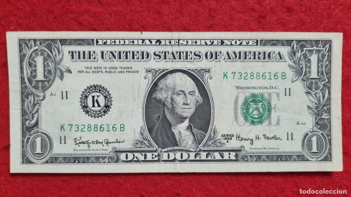Billetes extranjeros: Q8 BILLETE ESTADOS UNIDOS 1 DOLAR USA 1963 MBC ORIGINAL T616
