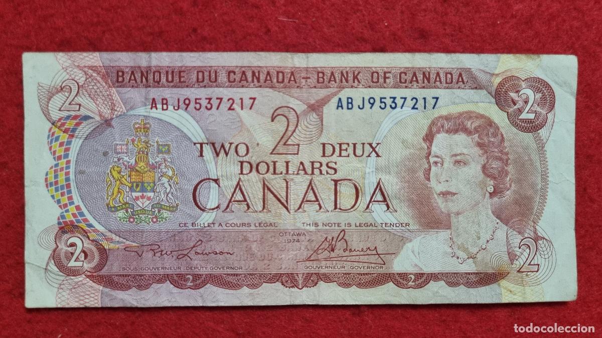 Billetes extranjeros: Q8 BILLETE CANADA 2 DOLARES DOLLARS 1974 MBC ORIGINAL T217