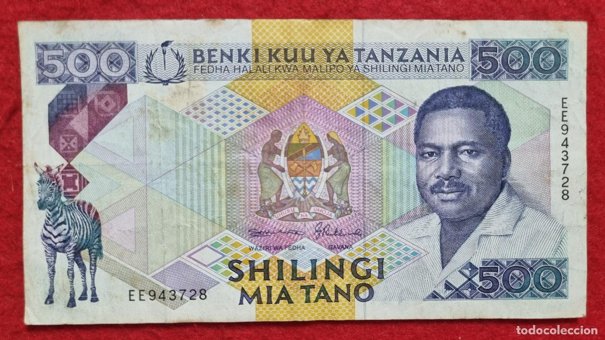 Billetes extranjeros: Q8 BILLETE TANZANIA 500 SHILINGI MBC ORIGINAL T728