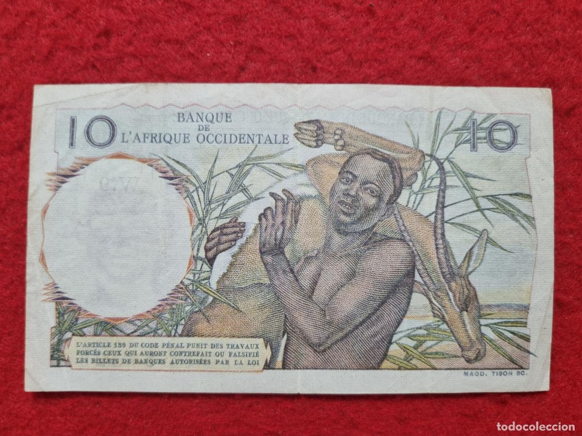 Billetes extranjeros: Q8 BILLETE AFRICA OCCIDENTAL 10 FRANCOS MBC ORIGINAL T326