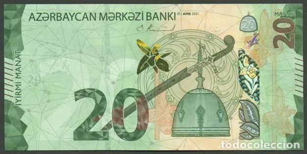 Billetes extranjeros: AZERBAIJAN. 20 manat 2021. S/C.