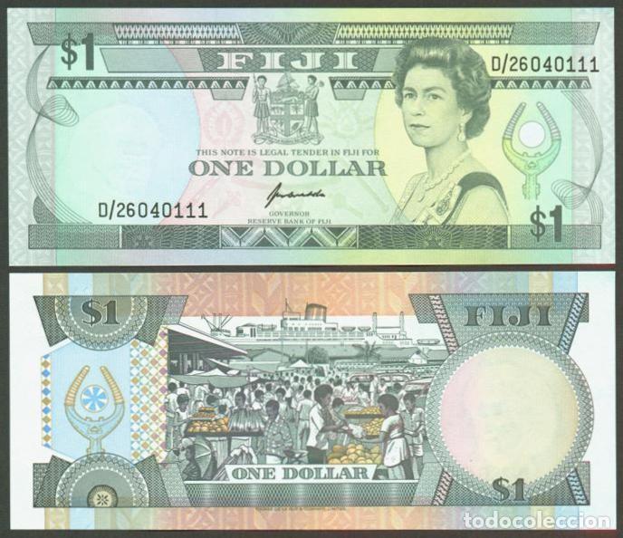 Billetes extranjeros: FIJI (FIYI). 1 $ (1993). Pick 89. S/C.