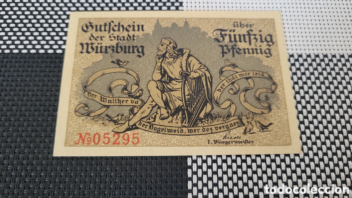 Banconote internazionali: Antiguo bilete lmperio Aleman