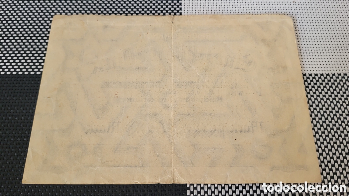 Billetes extranjeros: Antiguo bilete lmperio Aleman - Foto 2