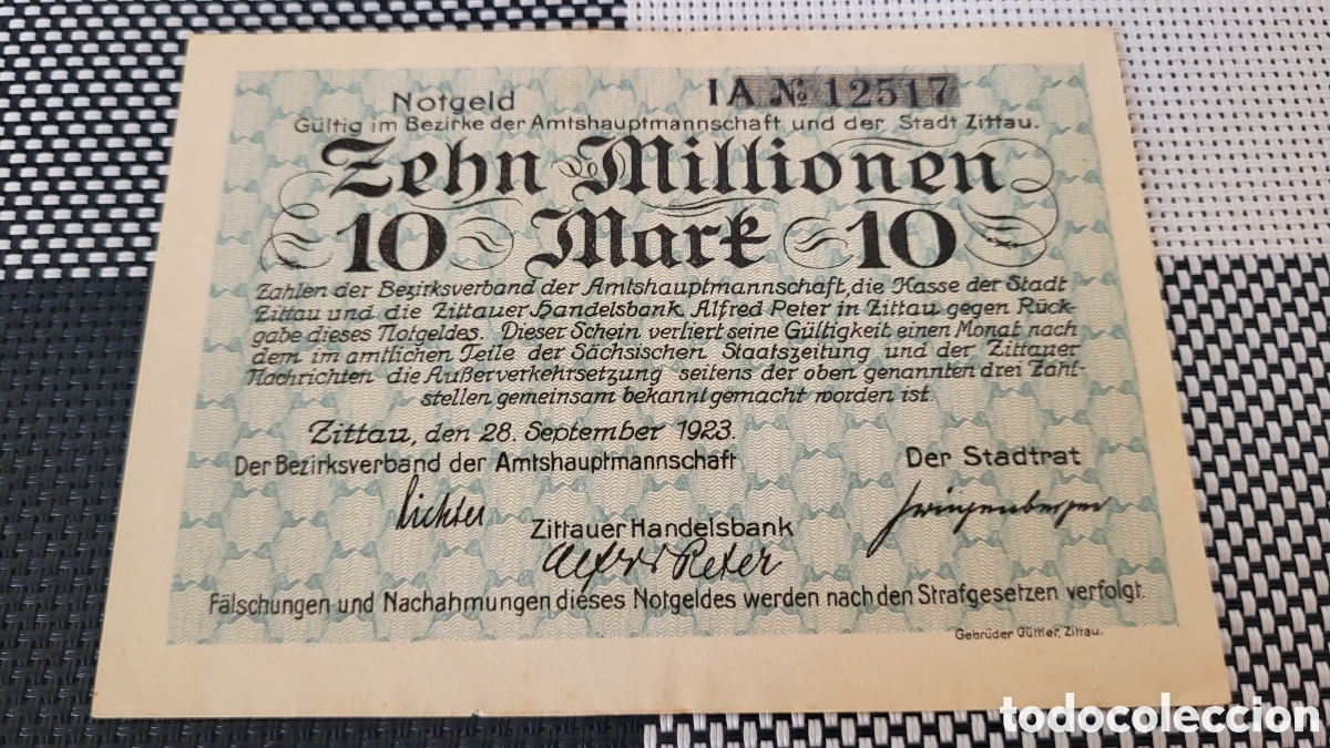 Billetes extranjeros: Antiguo bilete lmperio Aleman
