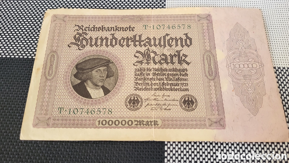 Billetes extranjeros: Antiguo bilete lmperio Aleman
