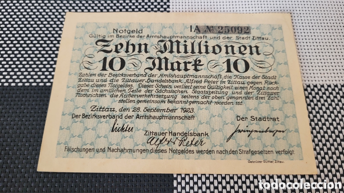 Billetes extranjeros: Antiguo bilete lmperio Aleman