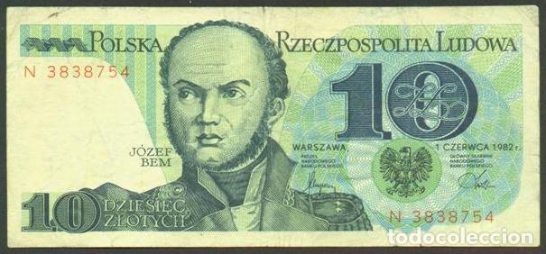 Billetes extranjeros: POLONIA. 10 zlotych 1982. Pick 148.