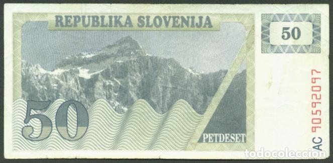 Billetes extranjeros: ESLOVENIA. 50 tolarjev 1990. Pick 5.