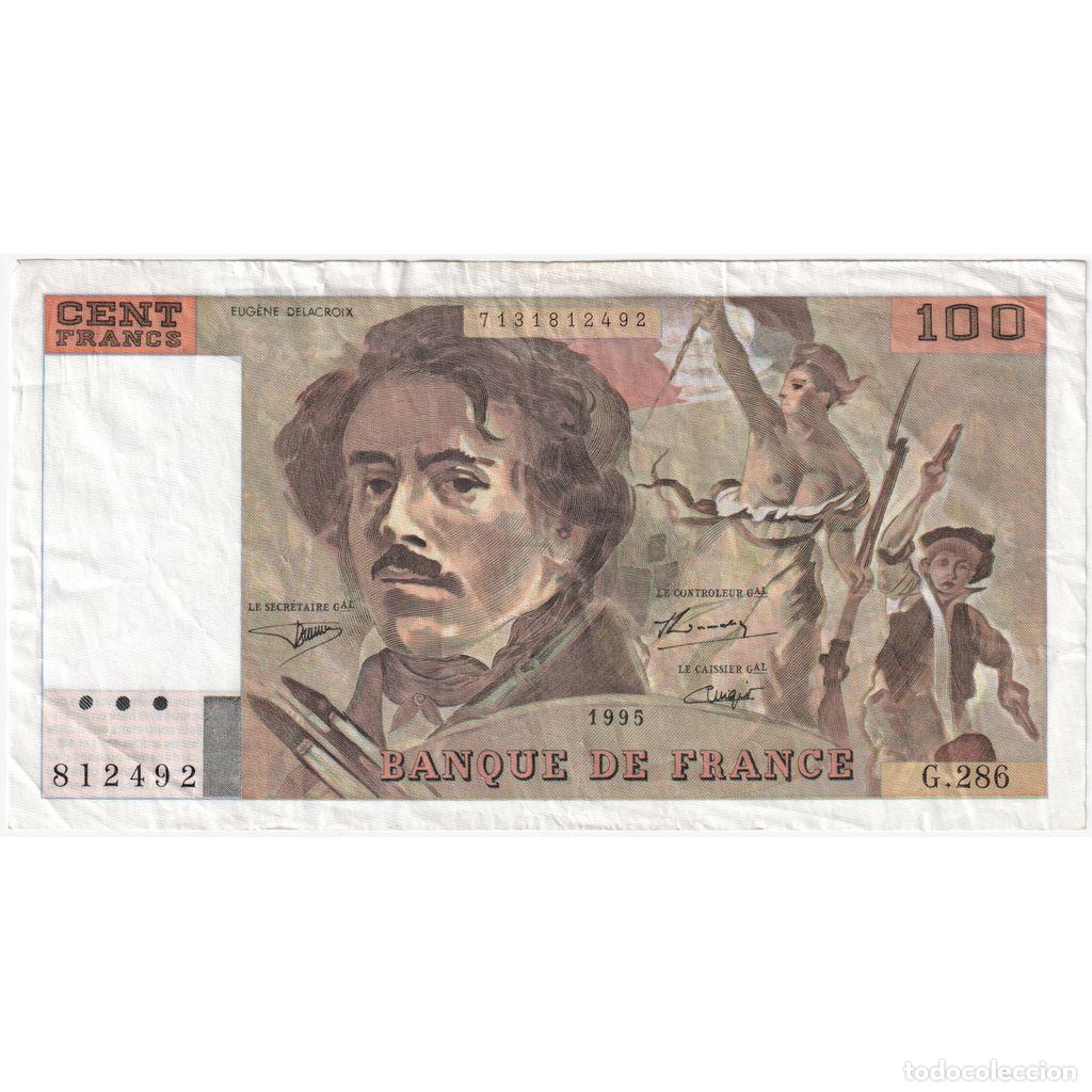 Billetes extranjeros: [#1515733] Francia, 100 Francs, Delacroix, 1995, G286, RC+