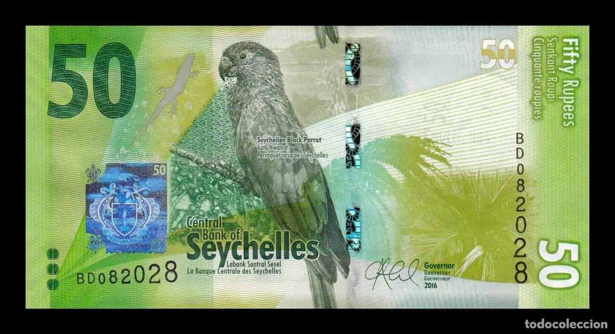 Billetes extranjeros: Seychelles 50 Rupias 2016 Pick 49 Sc Unc