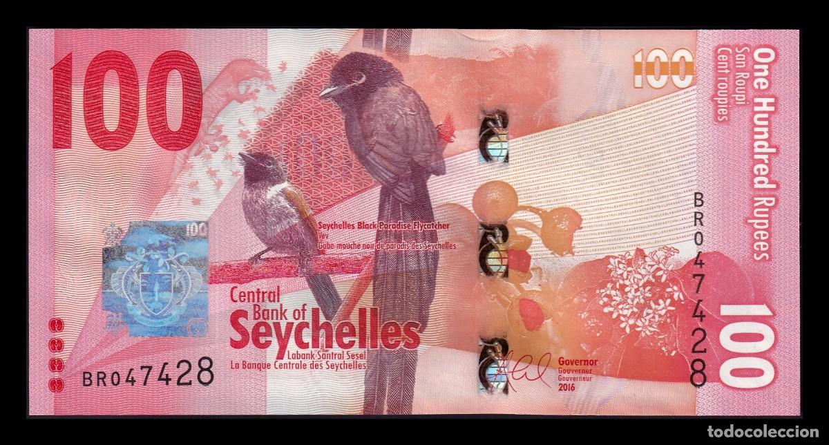 Billetes extranjeros: Seychelles 100 Rupias 2016 Pick 50 Sc Unc