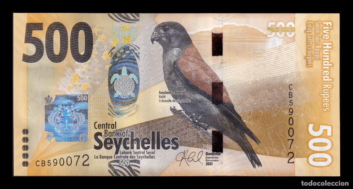 Billets internationaux: Seychelles 500 Rupias 2025 (2026) Pick 51b Nuevo Sc Unc
