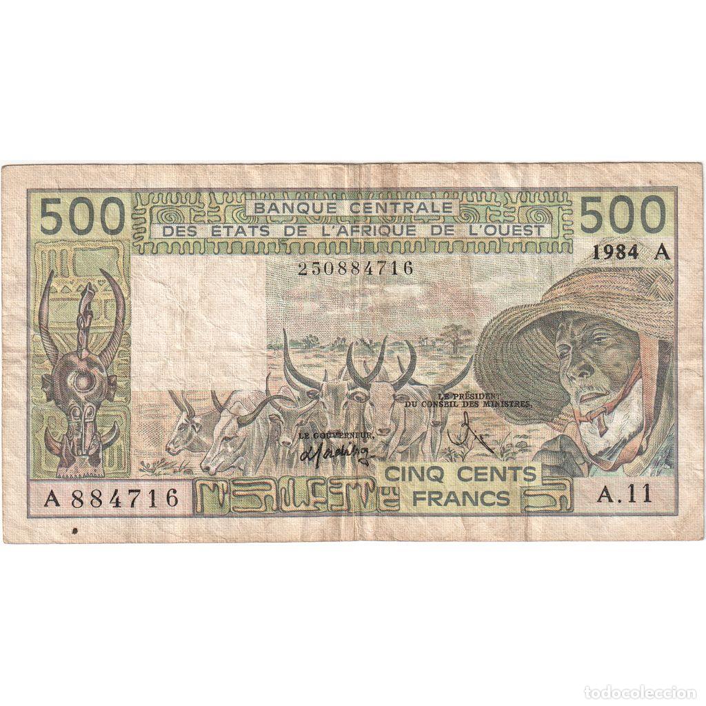 Billetes extranjeros: [#1515744] Estados del &Aacute;frica Occidental, 500 Francs, BC