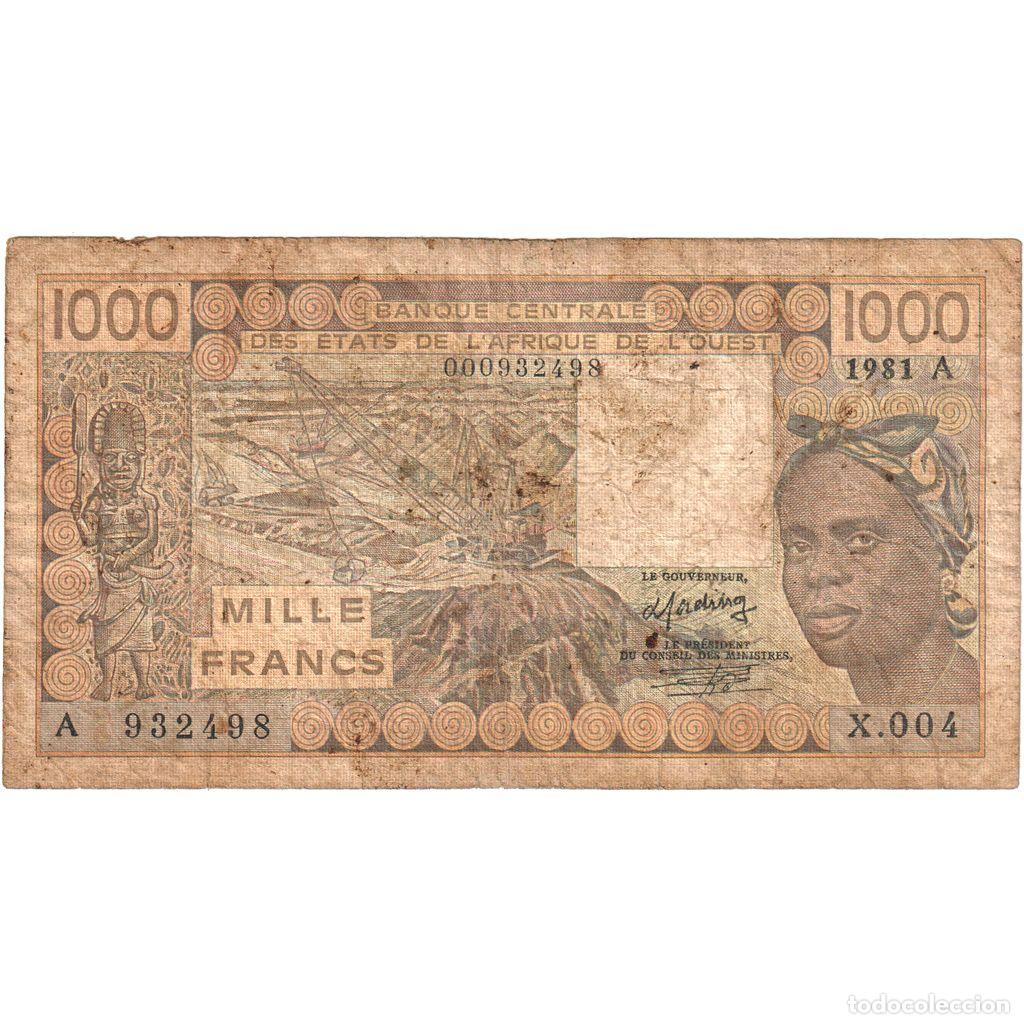 International Banknotes: [#1515736] Estados del &Aacute;frica Occidental, 1000 Francs, RC+