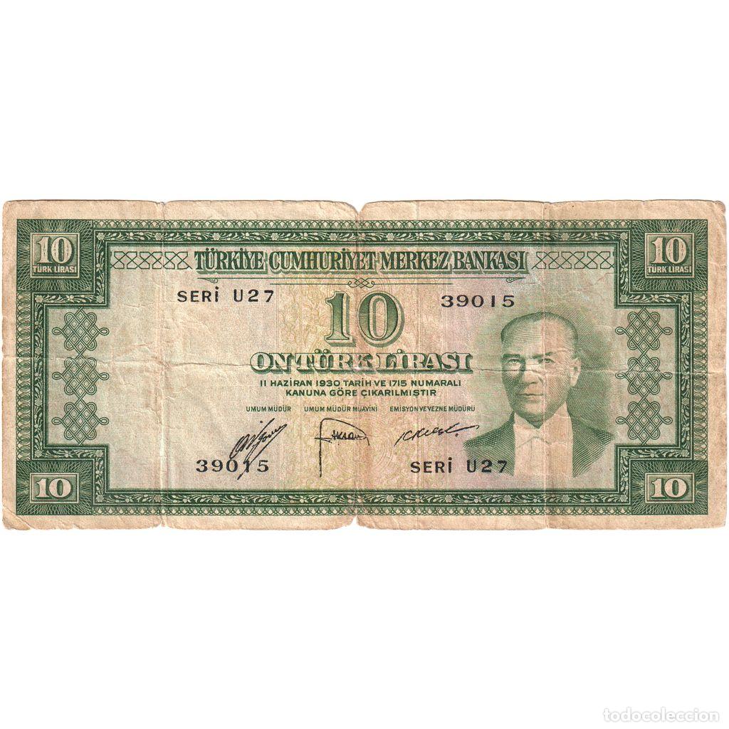Notas Internacionais: [#1515742] Turqu&iacute;a, 10 Lira, RC