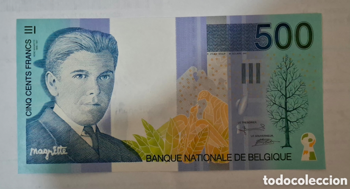 Billetes extranjeros: Billete Belgica,1.997, 500 Francos,UNC