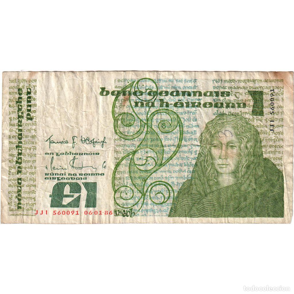 Billetes extranjeros: [#1515739] REP&Uacute;BLICA DE IRLANDA, 1 Pound, 1986-01-06, RC+