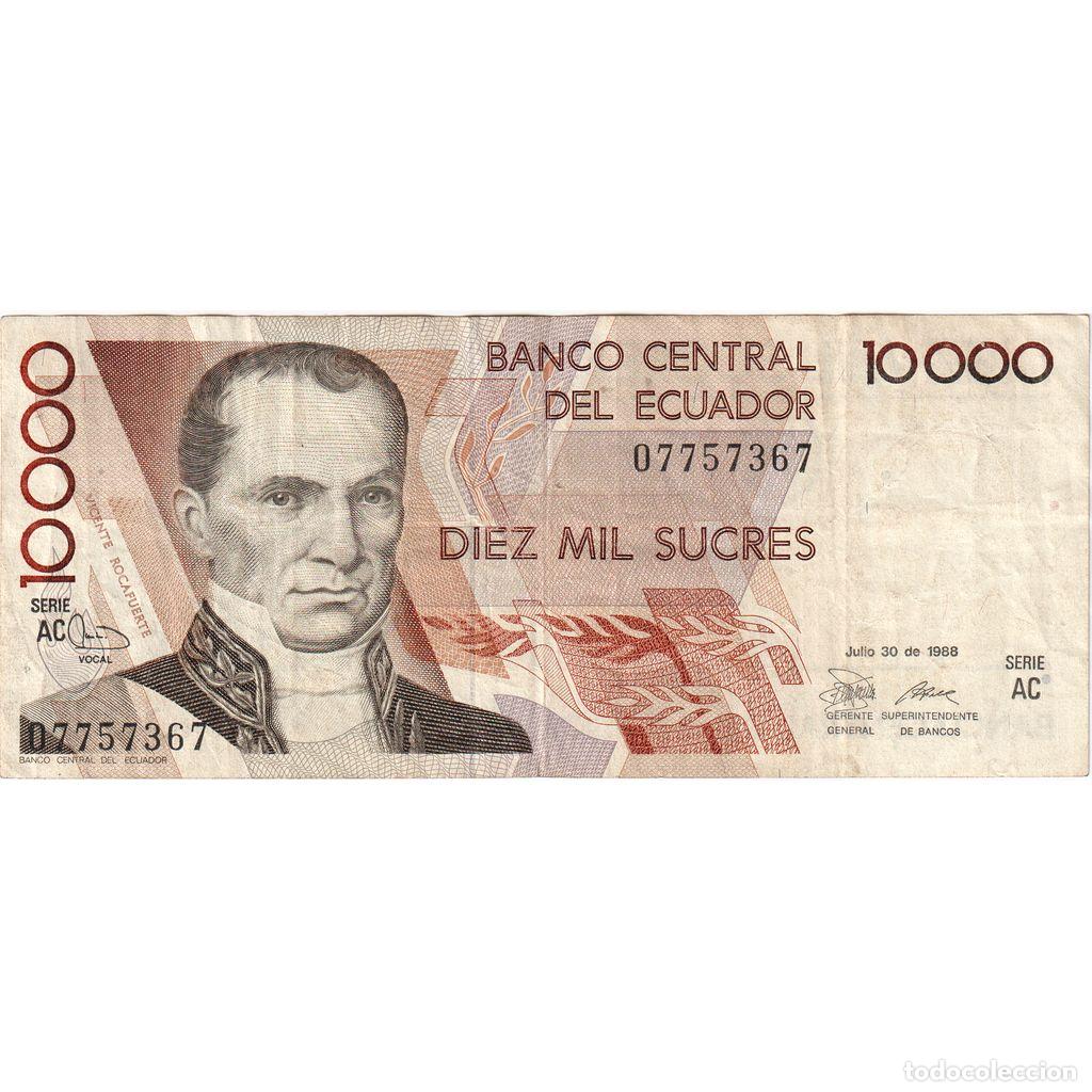 Notas Internacionais: [#1515768] Ecuador, 10,000 Sucres, 1988-7-30, BC