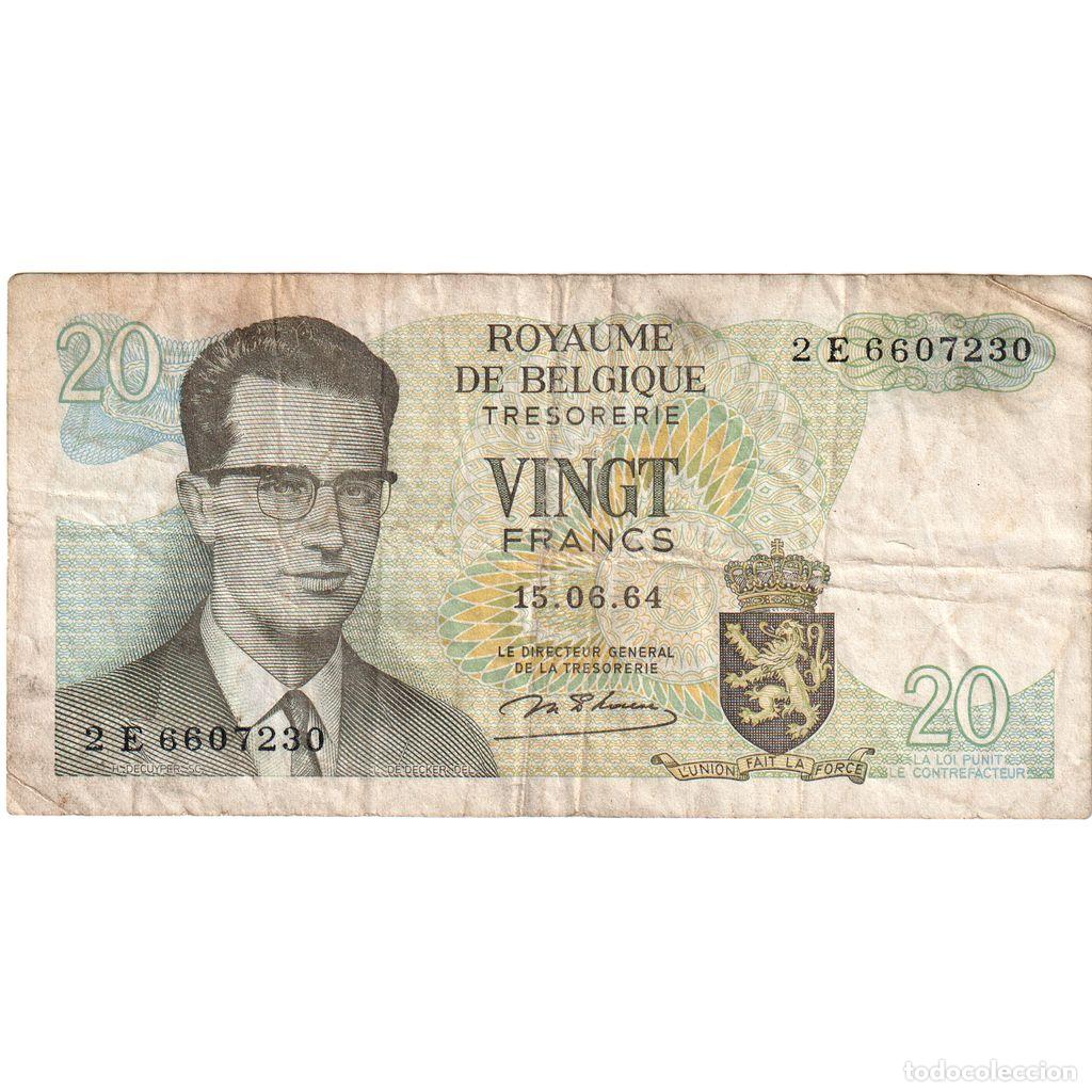 Billetes extranjeros: [#1515790] B&eacute;lgica, 20 Francs, 1964-06-15, RC