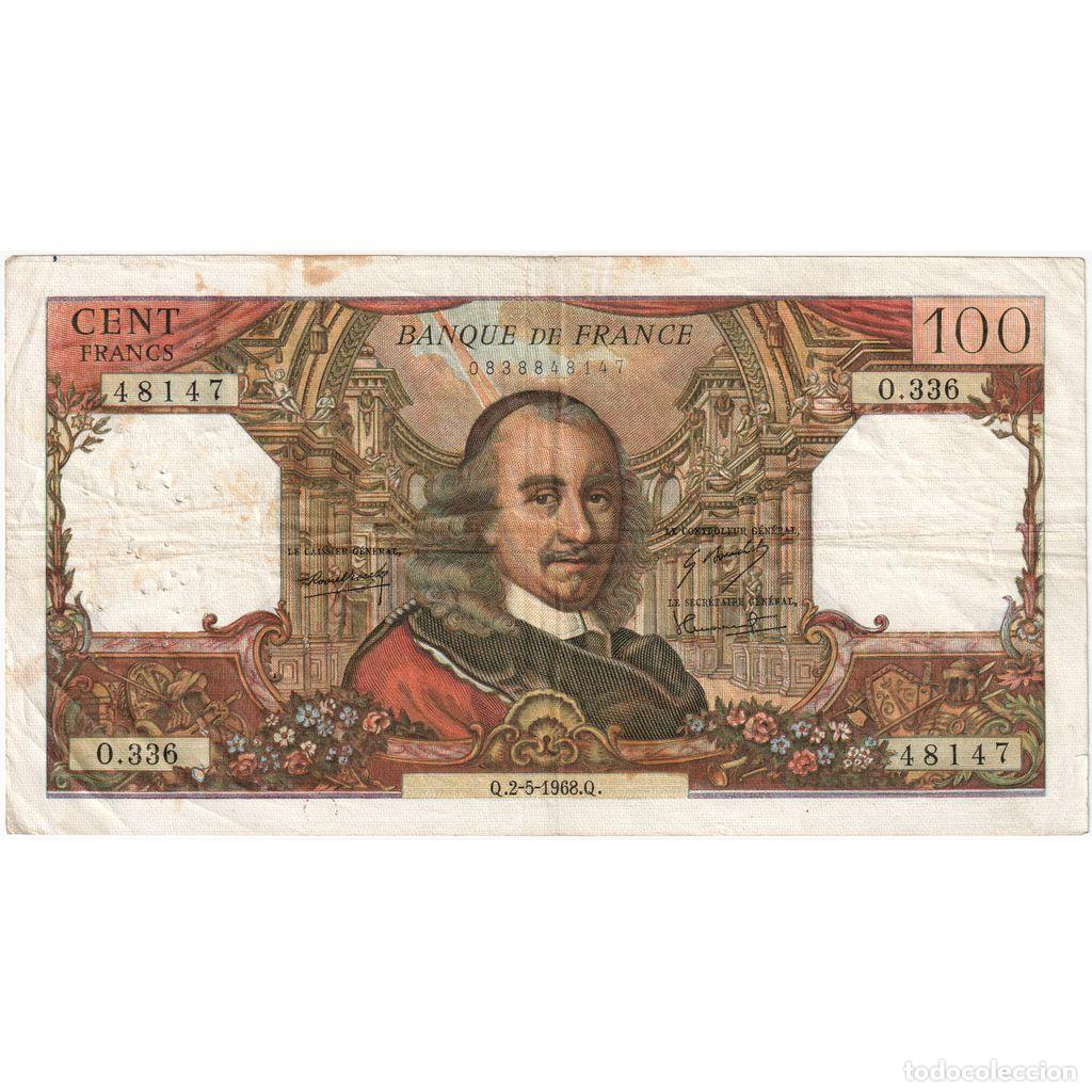 Billetes extranjeros: [#1515797] Francia, 100 Francs, Corneille, 1968-05-02, O.336, RC+