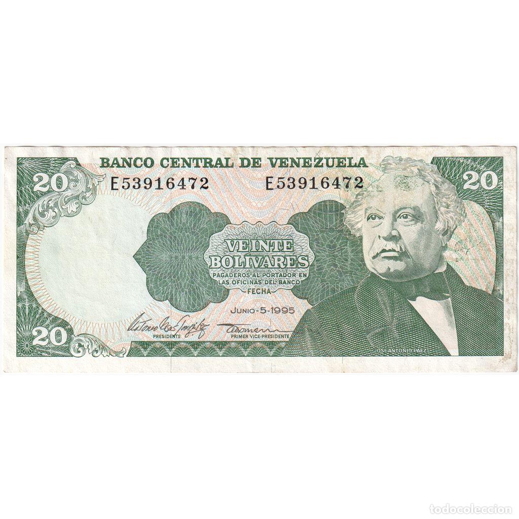 Billetes extranjeros: [#1515831] Venezuela, 20 Bolivares, 1995-06-05, UNC