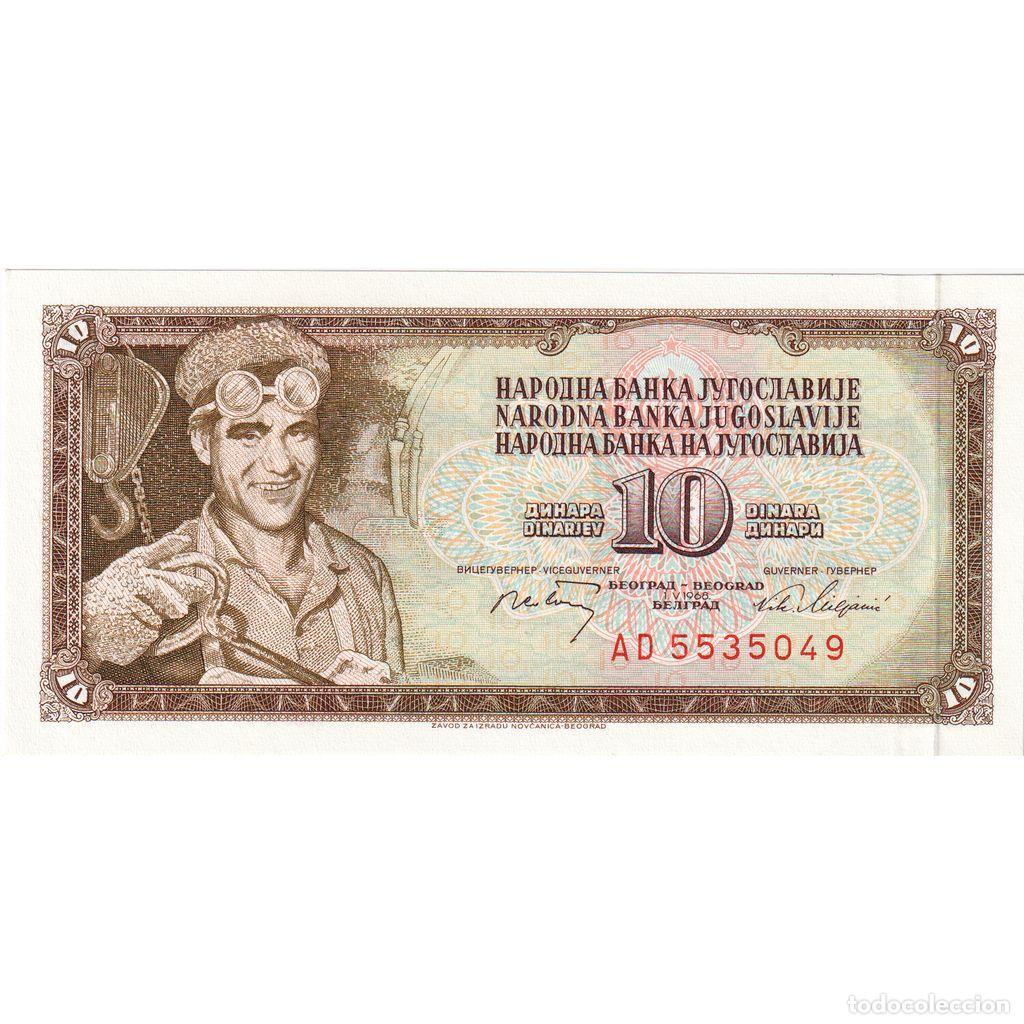 Billetes extranjeros: [#1515845] Yugoslavia, 10 Dinara, EBC