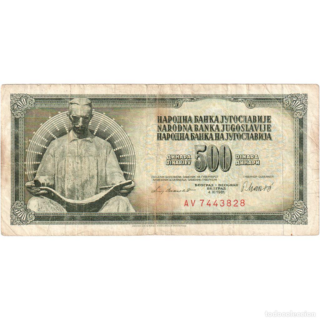 Billetes extranjeros: [#1515846] Yugoslavia, 500 Dinara, RC