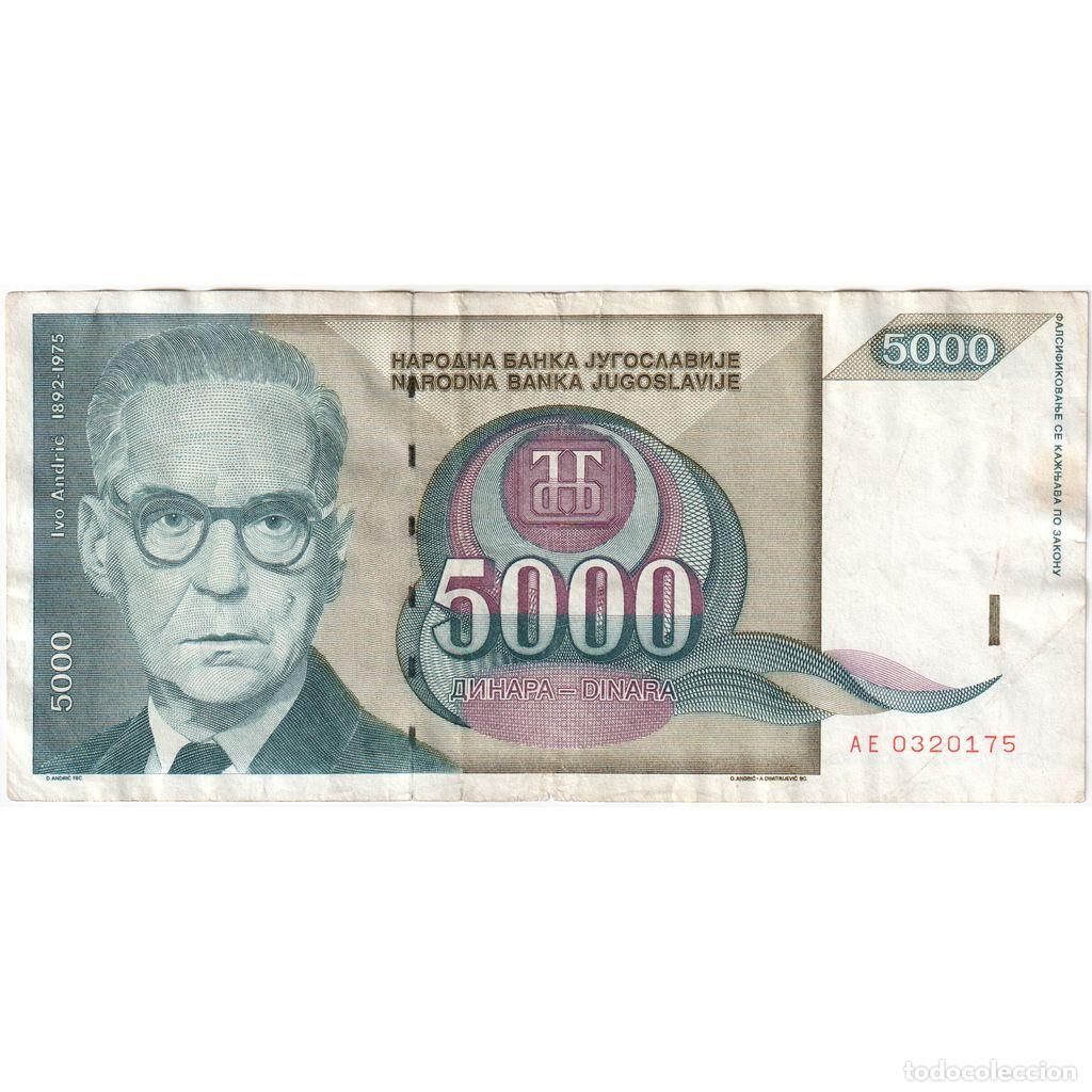 Billetes extranjeros: [#1515848] Yugoslavia, 5000 Dinara, BC