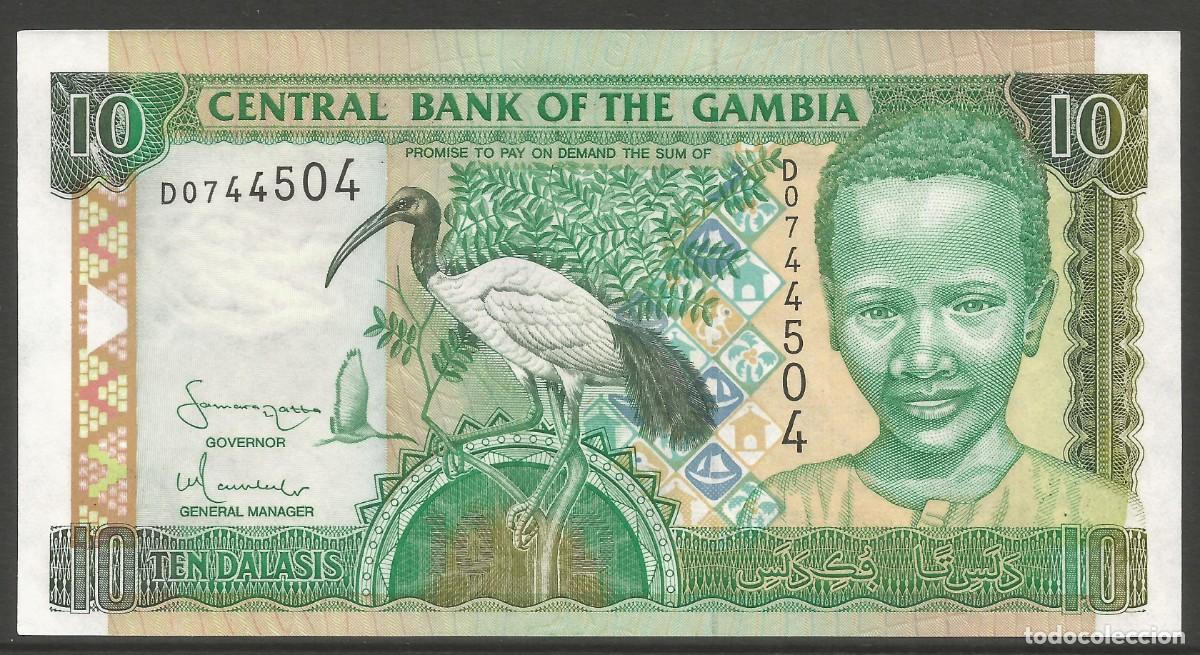 Billetes extranjeros: GAMBIA - 10 DALASIS 2001 - 2005 - PK 21 B - SIN FECHA -SC - VISTA MIS LOTES Y AHORRA GASTOS DE ENV&Iacute;O