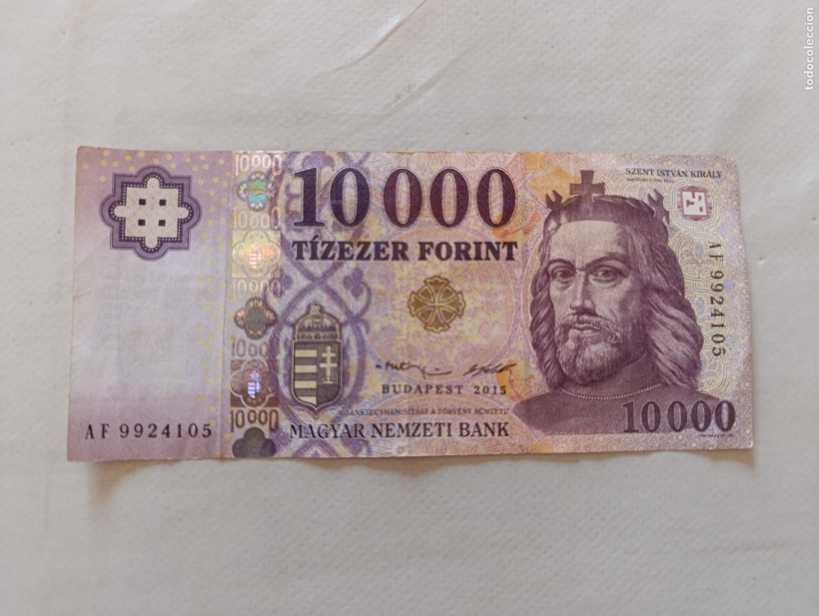 Billetes extranjeros: BILLETE 10000 FORINTOS - BUDAPEST 2015 - HUNGRIA - TIZEZER FORINT - MAGYAR NEMZETI BANK (9S)