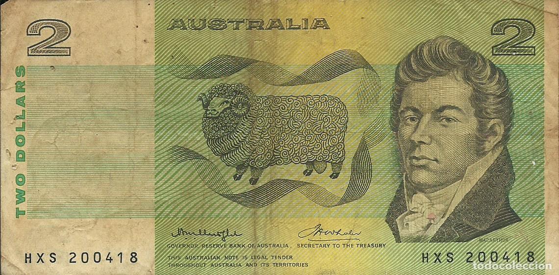 Billetes extranjeros: AUSTRALIA - 2 DOLLARS - SIN A&Ntilde;O - HXS 200418 - BUEN PRECIO - FOTOS