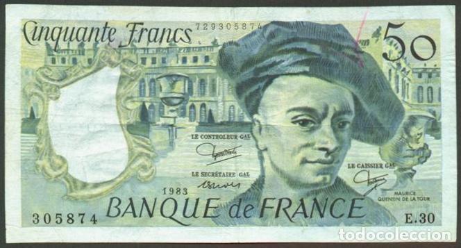 Billetes extranjeros: FRANCIA. 50 francs 1983. M. Quentin de la Tout. Pick 152b.