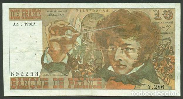 Billetes extranjeros: FRANCIA. 10 francs 4.3. 1976. Pick 150c. Berlioz.